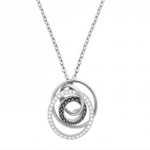Swarovski Greeting Ring necklace, spiral pendant silver - 5380554